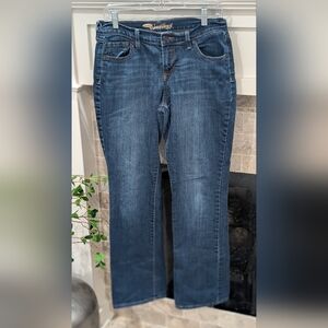 Old Navy Size 6 "The Sweet Heart" Dark Blue Straight Leg Jeans